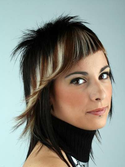 Fotos de peluquería: Asimétrico - Castaño - Media melena 